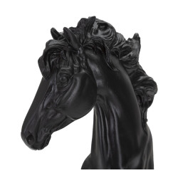 Cheval Noir et Or, Monture Éternelle des Dynasties – CM 14X11X27