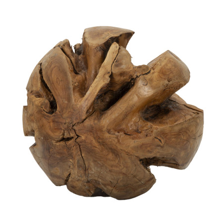 Palla in Teak Monumentale, Globo di Autenticità – CM Ø 50
