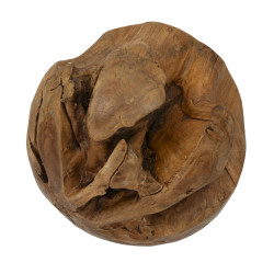 **Title:** Bola Monumental de Teca, Globo de Autenticidad – CM Ø 50