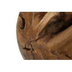 Palla in Teak Monumentale, Globo di Autenticità – CM Ø 50