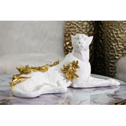 LEOPARDO BIANCO/ORO CM 53X21,5X24