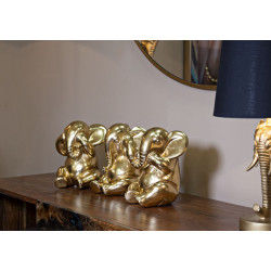 CONJUNTO ELEFANTE 3 PEÇAS CM Ø 15,5X20,5