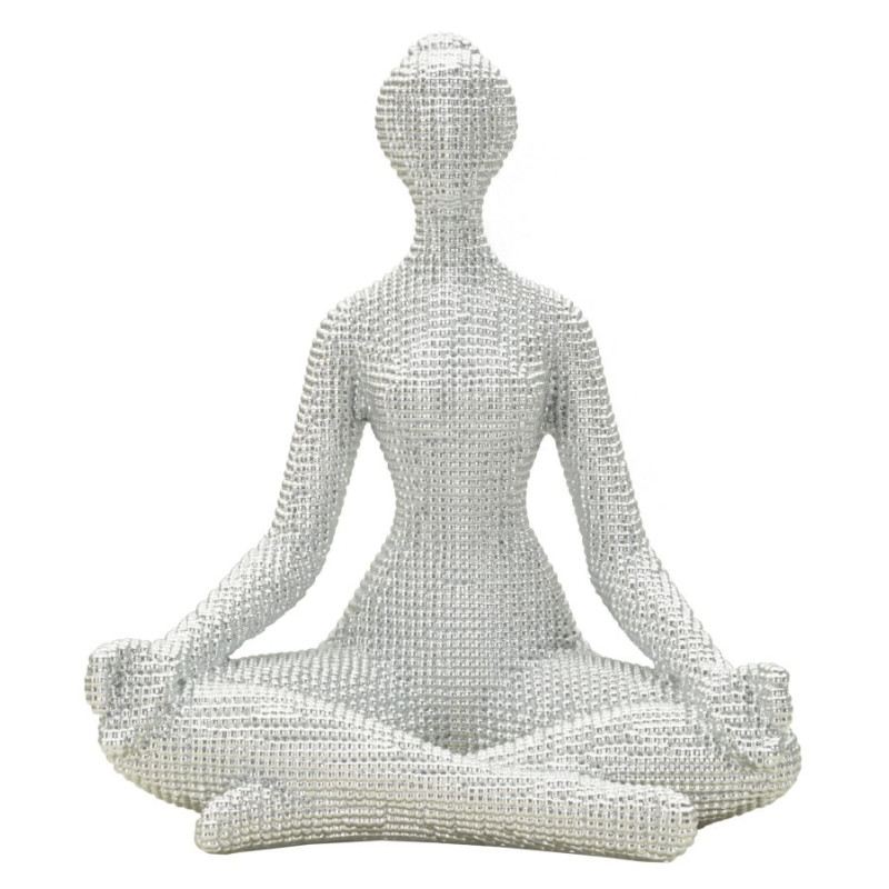 YOGA FEMME ARGENT CM 20,5X15,5X23