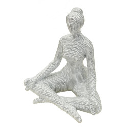 YOGA FEMME ARGENT CM 20,5X15,5X23
