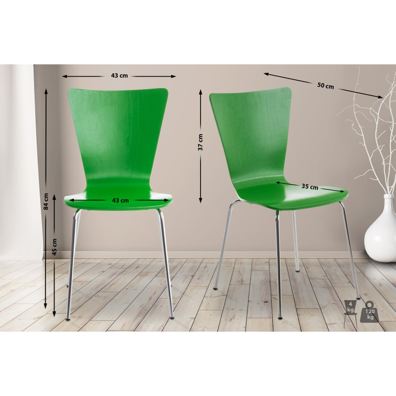 Chaise visiteur Aaron | vert