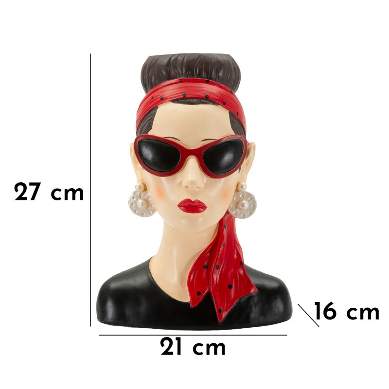 VASE FEMME HOLLYWOOD -B- CM 21X16X27