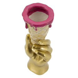 POTE DE FLORES CÔNE CM 12,5X11X31