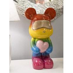 OURS ARC-EN-CIEL CM 22,50X17,5X42,5