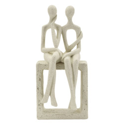 PAIRE DE FIGURINES STONS CM 11,5X9X25