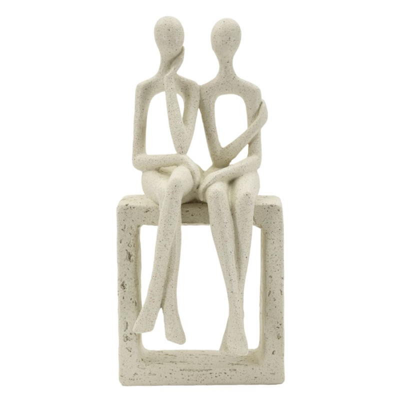 PAIRE DE FIGURINES STONS CM 11,5X9X25