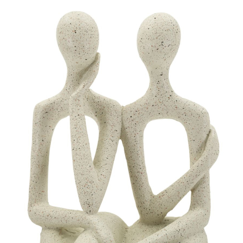PAREJA DE FIGURAS STONS 11,5X9X25 CM