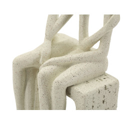 PAREJA DE FIGURAS STONS 11,5X9X25 CM