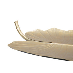 DÉCOR FEUILLE GLAM -A- CM 23X2X35,5