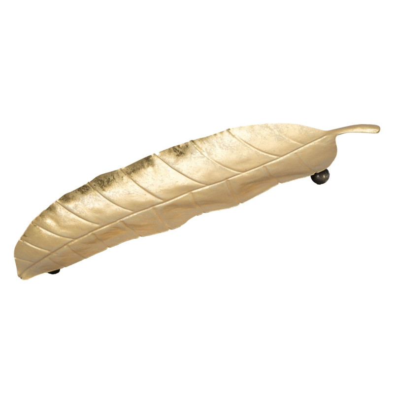 PIATTO FOGLIA LUNGO CM 38X3X11