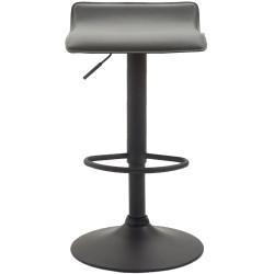 Tabouret de bar Dyn V2 simili cuir gris