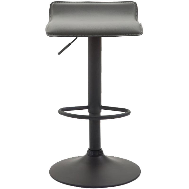 Tabouret de bar Dyn V2 simili cuir gris