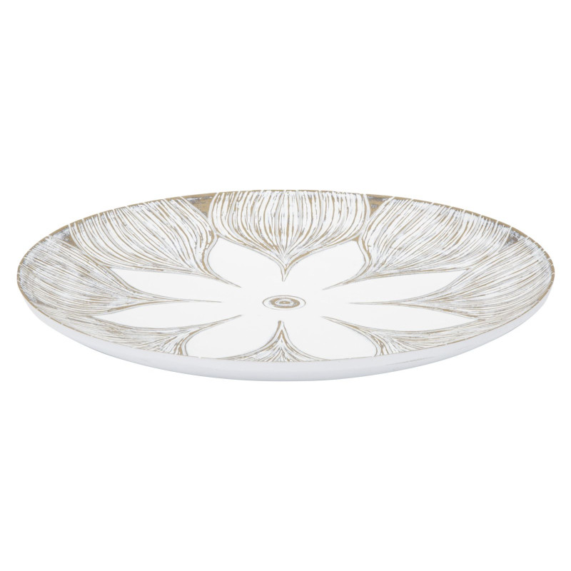 PIATTO DECORATIVO IN POLIRESINA ATENE CM Ø 35,5X4,4