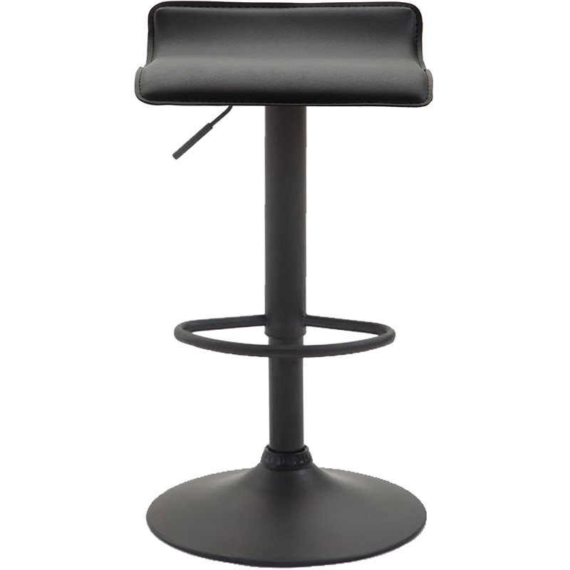 Tabouret de bar Dyn V2 simili cuir noir