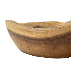 PLATEAU CUILLÈRE TECK CM 36X16X8