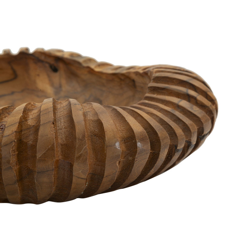 PLATEAU GERIS TECK CM Ø 29X7