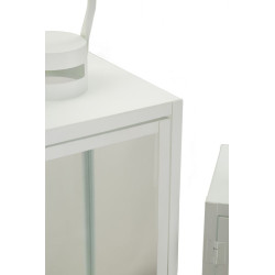 LANTERNE BLANCHE LOT DE 3 PCS CM 22X22X66-18X18X49,5-14X14X39