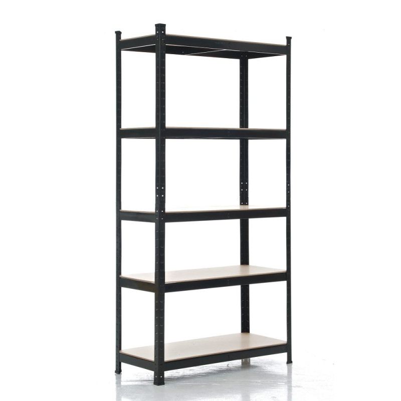 Étagère noire 90 x 40 x 180