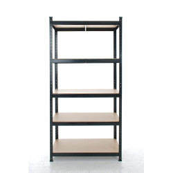 Estantería Metálica Galvanizada ~ 5 Estantes Negro,90x40x180 cm