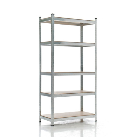 Étagère argentée 90 x 40 x 180