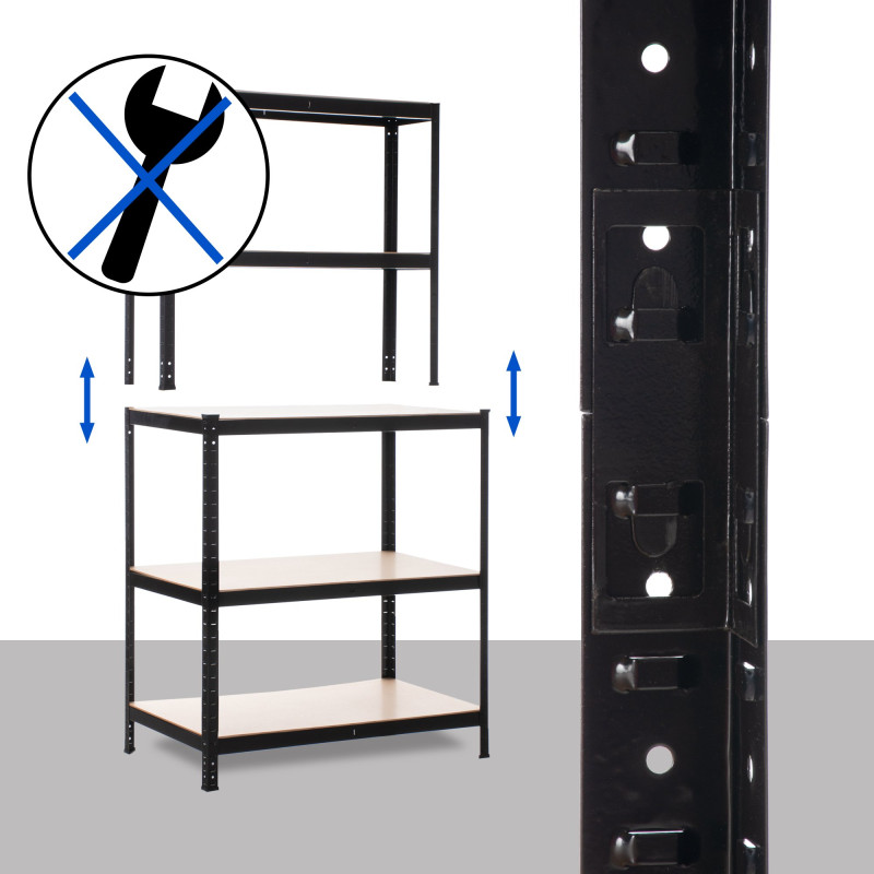 Scaffale ad Alta Portata (875 kg) nero