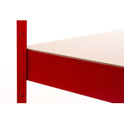 Estantería de Metal 160x60x180 cm Rojo