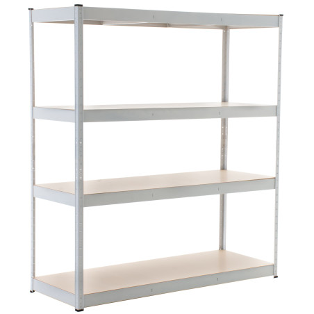 Scaffale senza viti 160x60x180 cm bianco