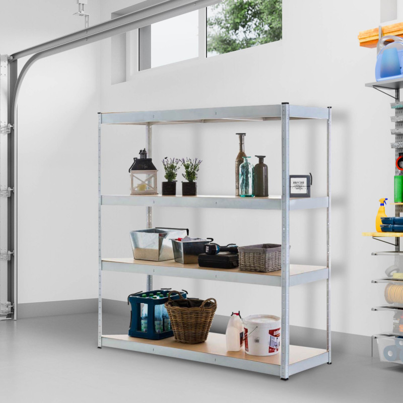 Scaffale senza viti 160x60x180 cm bianco