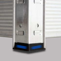 Étagère de rangement 90 x 40 x 180 cm argentée