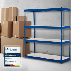 Étagère de rangement 160x60x180 cm bleue