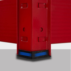 Estantería Metálica 160x60x180 cm Rojo