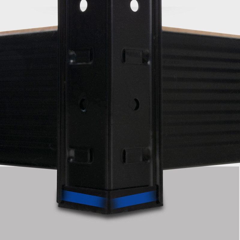 Étagère de rangement 160x60x180 cm noire