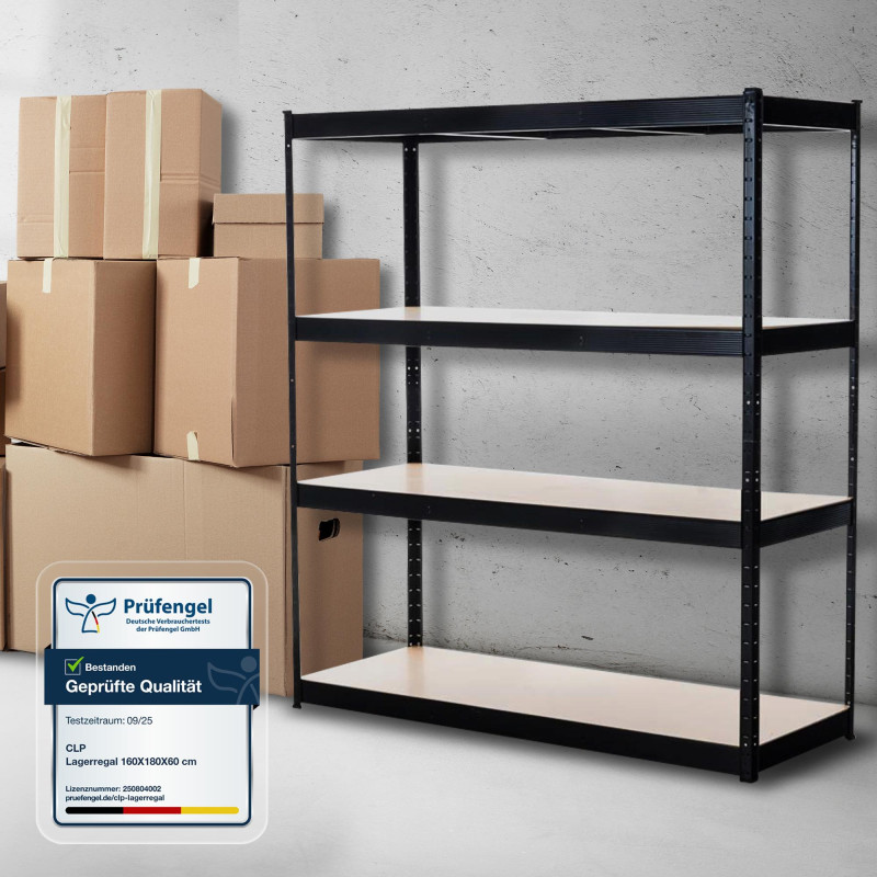 ?tag?re de rangement 160x60x180 cm noire