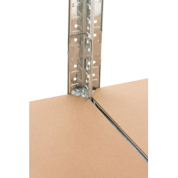 Lot de 2 étagères à brancher G 90x40x180 cm argent