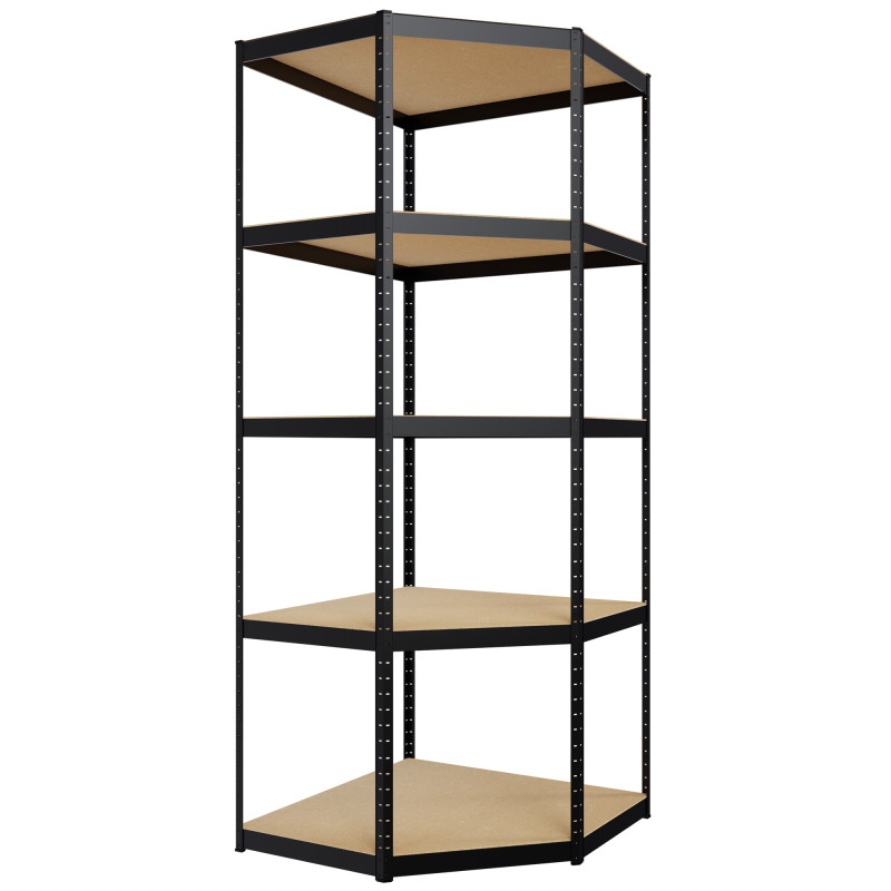 Estantería modular de 3 piezas Negro