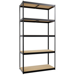 Estantería modular de 3 piezas Negro