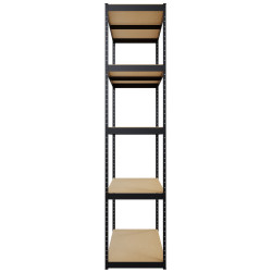 Estantería modular de 3 piezas Negro