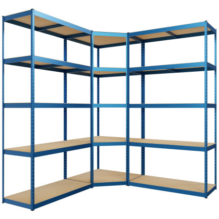 Estantería modular de 3 piezas Azul