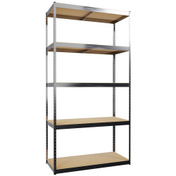 Estantería modular de 3 piezas Plateado