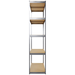 Estantería modular de 3 piezas Plateado