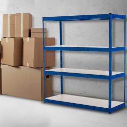 Estantería para cargas pesadas 160x60x180 cm Azul