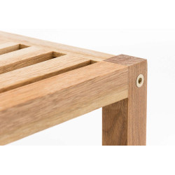 Étagère de salle de bain 5 pièces Wiki noyer