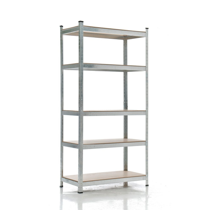 Étagère argentée 90 x 40 x 180