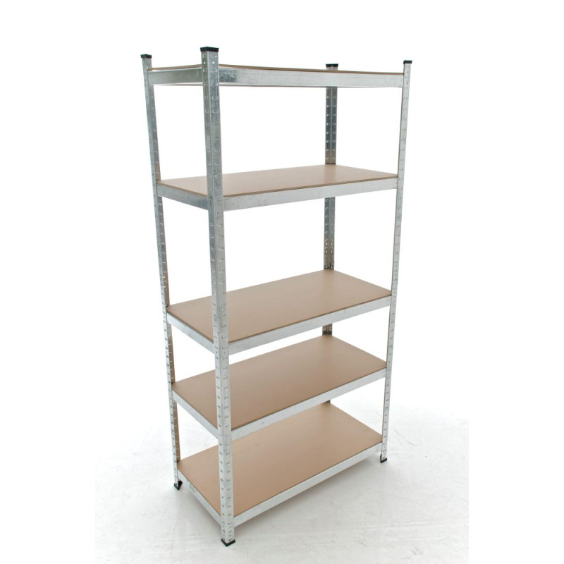 Étagère argentée 90 x 40 x 180