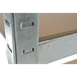 Étagère argentée 90 x 40 x 180