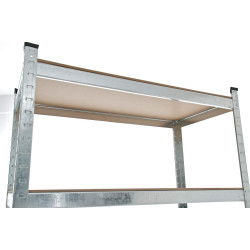 Étagère argentée 90 x 40 x 180